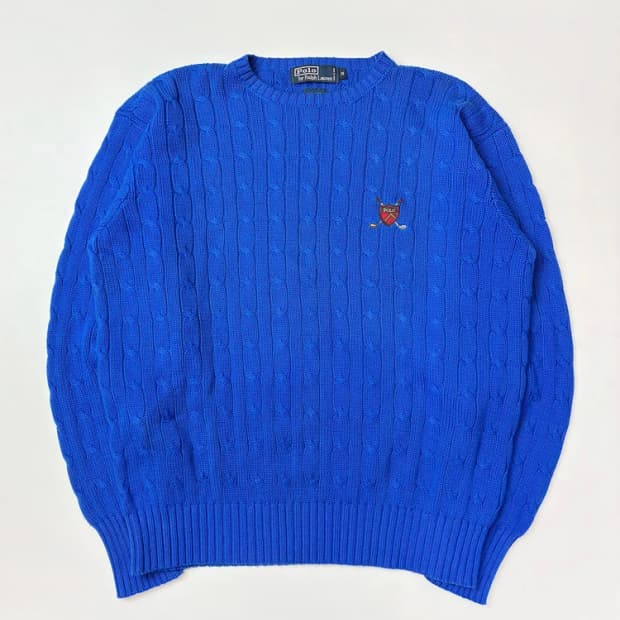 폴로 랄프로렌 90's 크레스트 케이블 니트 PN5641   