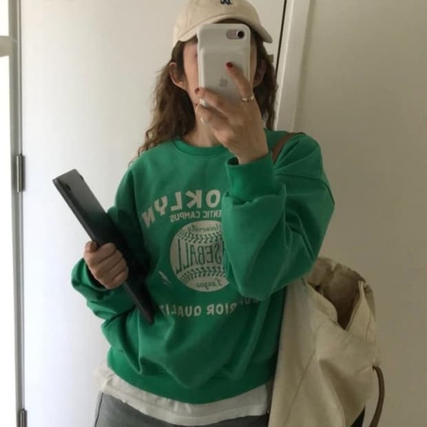 시엔느 브루클린 맨투맨 그린