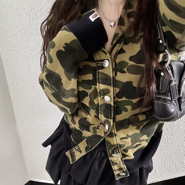 베이프 퍼스트카모 숄카라 가디건