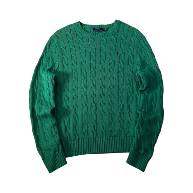 100 폴로랄프로렌 신형라벨 꽈배기 니트