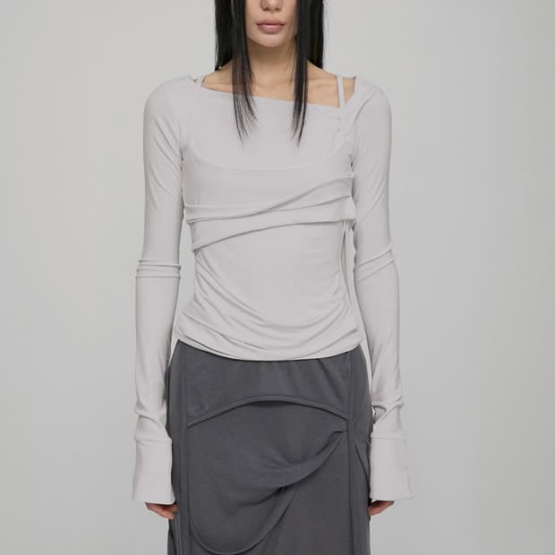 플레어업 Layered Bustier Long Sleeve
