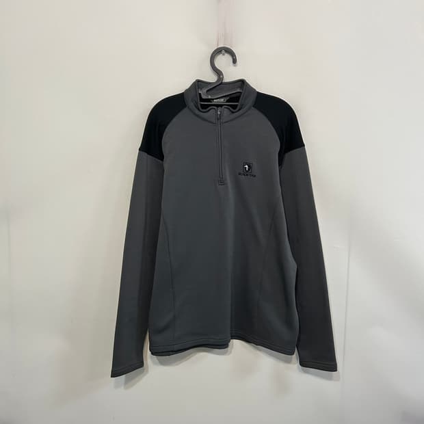 블랙야크 남성 기모 반집업 티셔츠 105