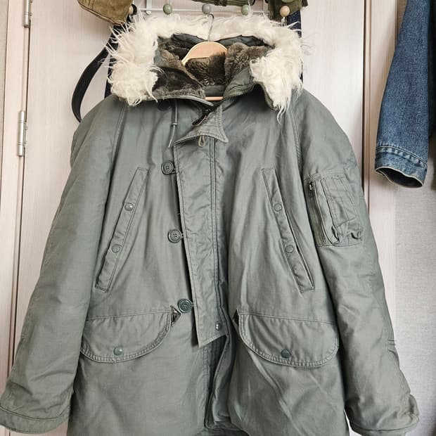 80s Us 미군 og n3b 콜드파카 M 사이즈 