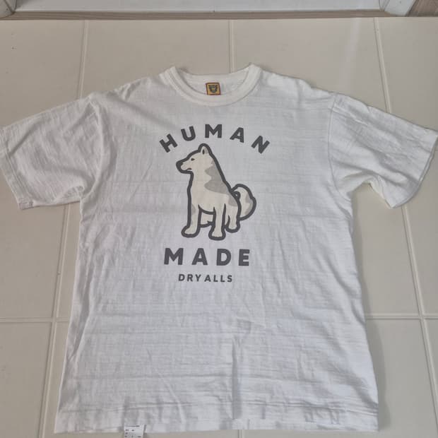 휴먼메이드 웍스아웃 20주년 한정 진돗개 반팔 티셔츠 L 새상품급
