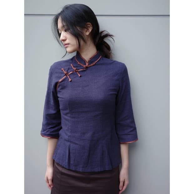 빈티지 치파오 블라우스