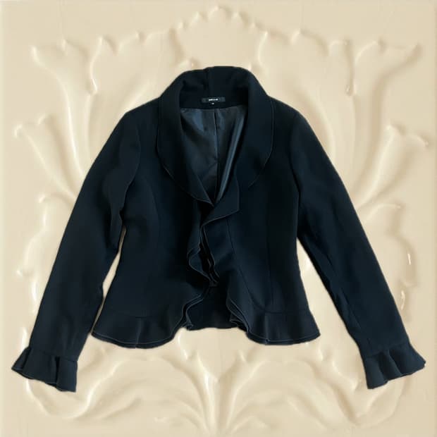 •Japanese vintage• 오리엔탈 프릴 블레이저