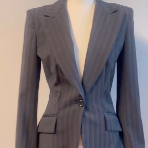 돌체앤가바나 스트라이프 울자켓