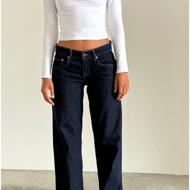 MOTEL ROCKS low rise parallel jeans