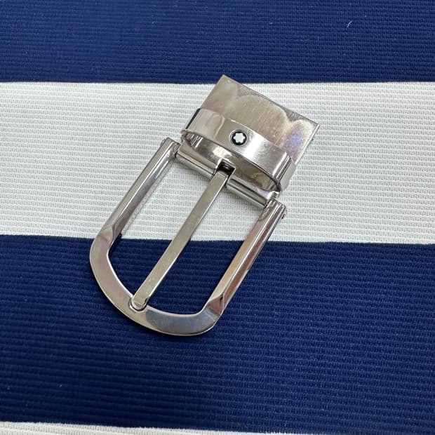 몽블랑 벨트 버클 실버 메탈 (버클만 판매)