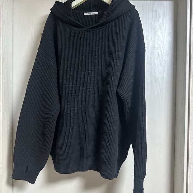 폴리테루 휴먼인덱스 휴먼니트후디 블랙 3사이즈