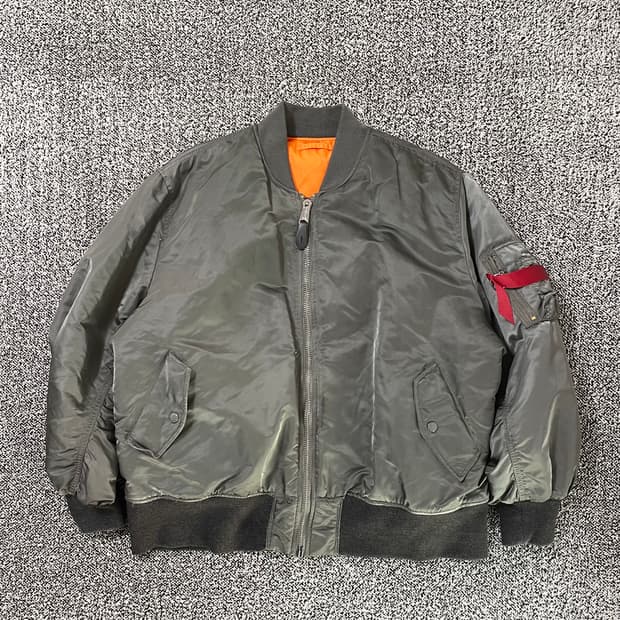 빈티지9. 알파인더스트리 리버시블 플라이트 클래식 MA-1 항공 점퍼