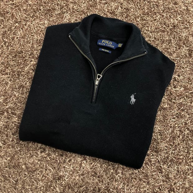 폴로 랄프로렌 하프집업 코튼 니트