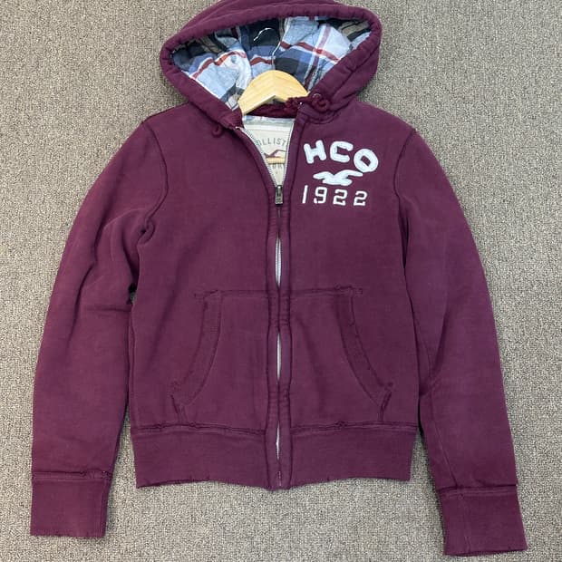 홀리스터 헤비웨이트 누빔안감 후드집업 xs