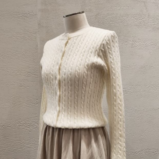 뷰어(vyur) 케이블가디건 55