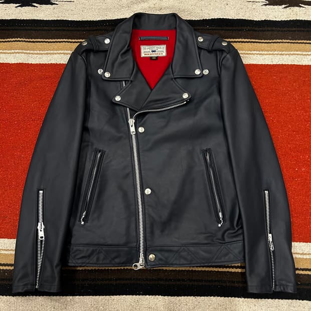 유니언아웃피터스 말가죽 라이더자켓