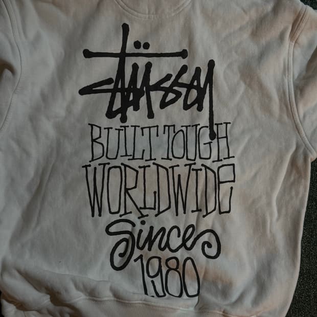 스투시 후드 화이트