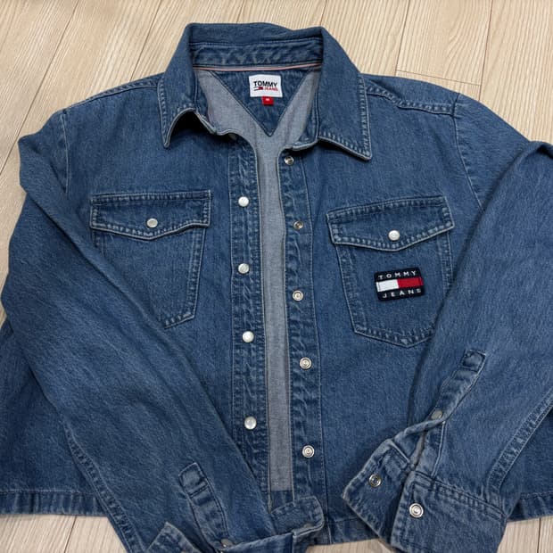 타미힐피거 청자켓