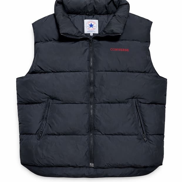 JPN 00s 빈티지 컨버스 올드스쿨 네이비 패딩 베스트 LL