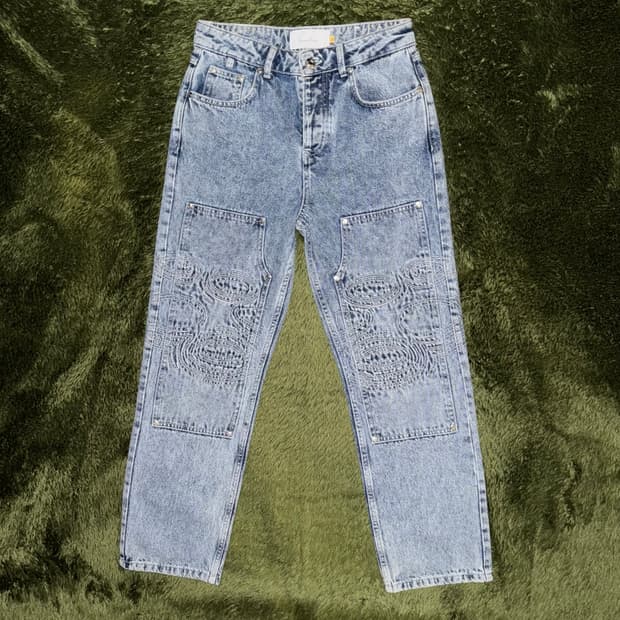 하우스오브써니 HOCKNEY 스티치 디테일 더블니 팬츠