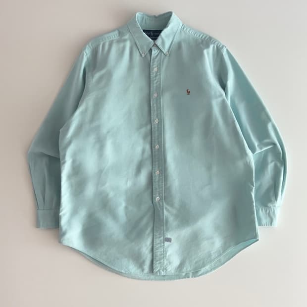 폴로 랄프로렌 민트색 옥스포드 셔츠 17-35