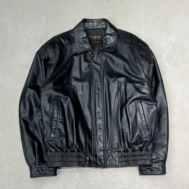capul 리얼레더 봄버자켓 s09843