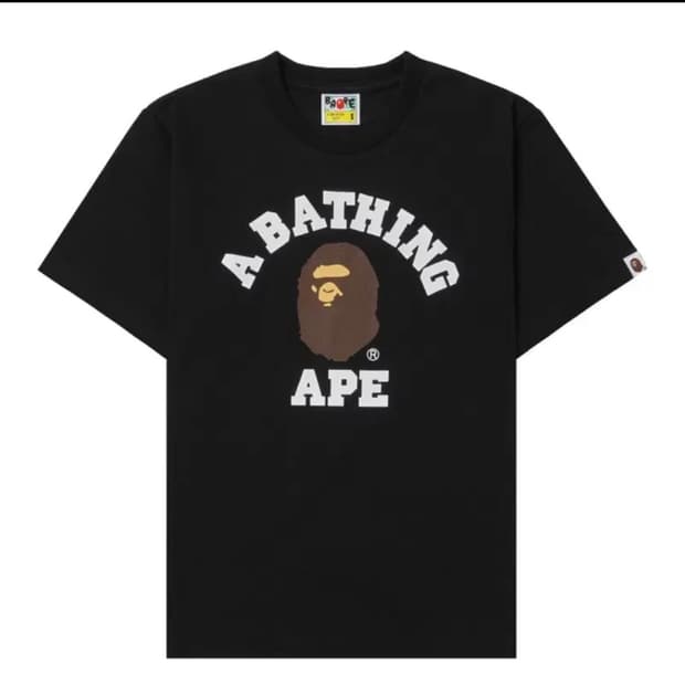 베이프 컬리지 티셔츠