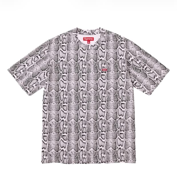슈프림 스네이크 스몰 박스 반팔 s