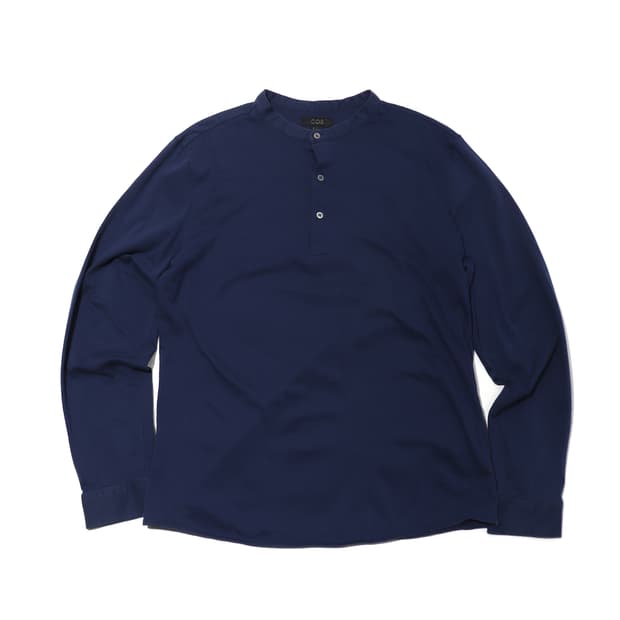 COS 다크네이비 헨리넥 티셔츠 size M