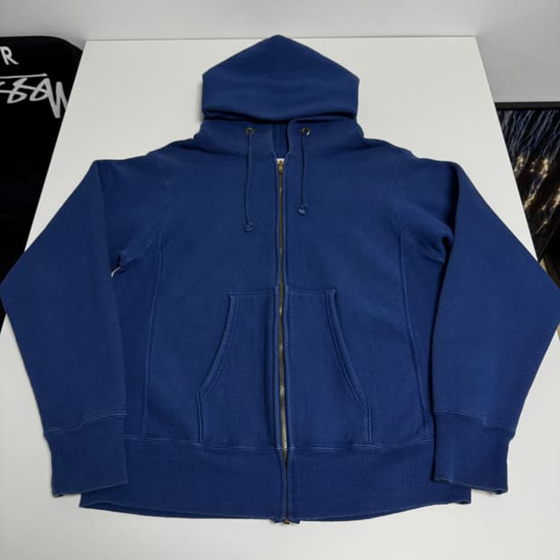 (W) 챔피온 USA 리버스위브 웜업 후드집업 L