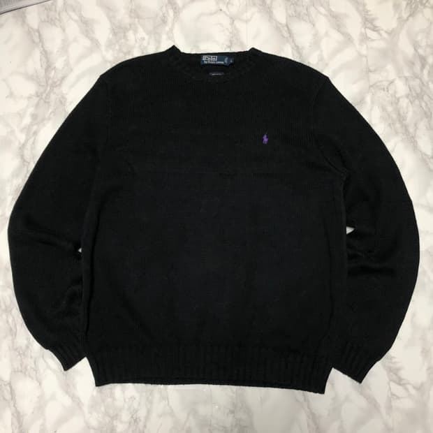 폴로 랄프로렌 니트 라운드 블랙 깔끔