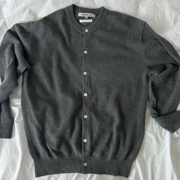 브라운야드 라인드넥 가디건 4