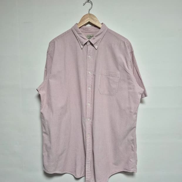 엘엘빈LLBEAN 스트라이프 시어커서 반팔 셔츠 XL - S368
