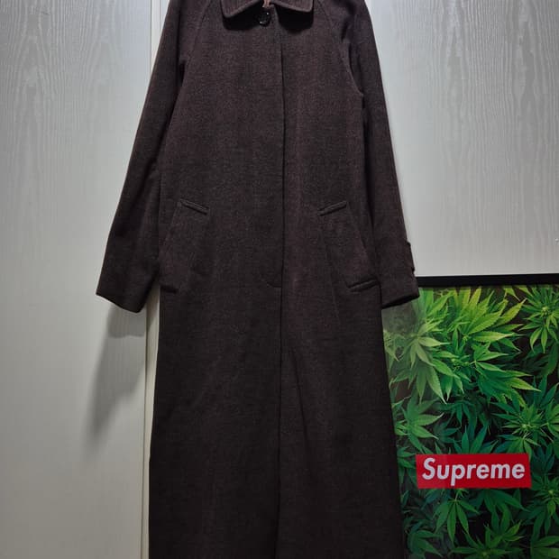 JPN 빈티지 브라운 롱 맥시코트