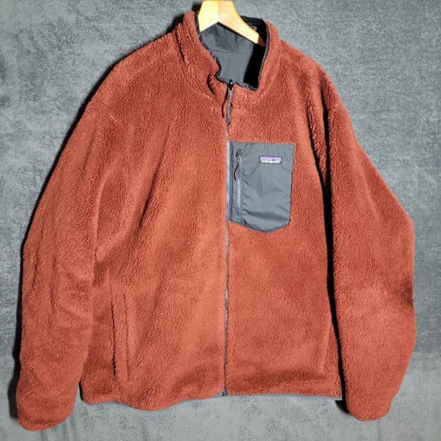 파타고니아 클래식 레트로-X 리버시블 플리스 자켓 오렌지