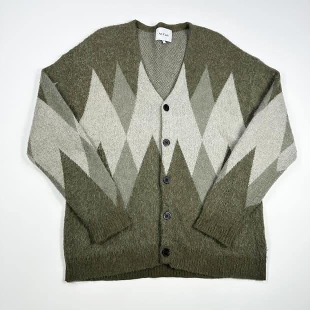 Art if acts 아트이프액츠 아가일 클래식 모헤어 가디건 L