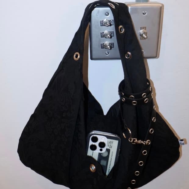 뎁크 자카드 가방 새상품