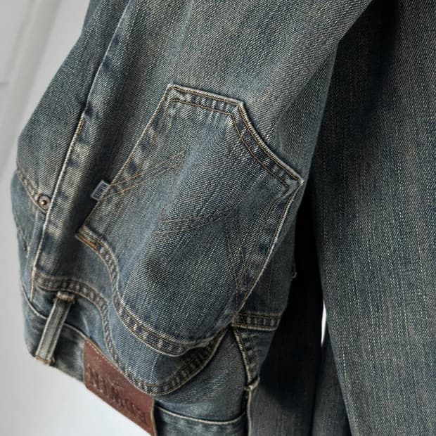 5pkt Denim wide straight pants