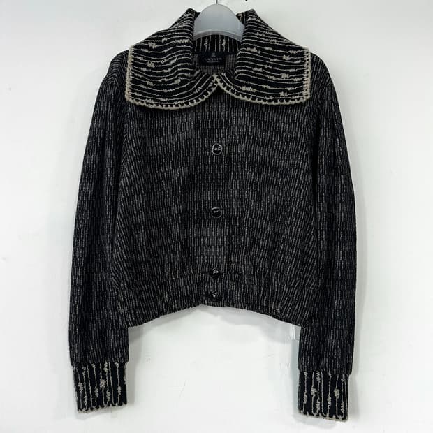 랑방컬렉션 카라 니트 가디건 자켓