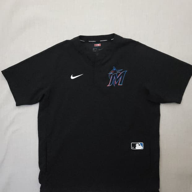 나이키 마이애미 말린스 MLB 반팔 티셔츠 블랙 L