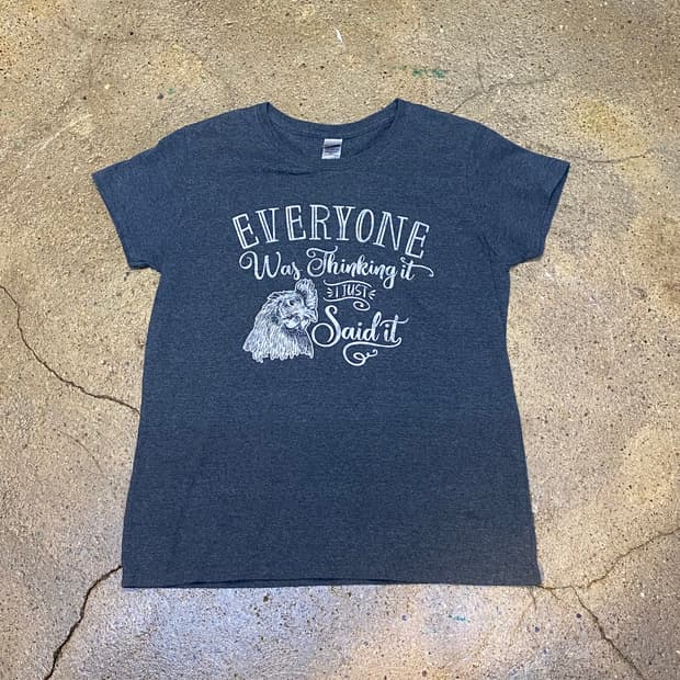 미국 빈티지 길단 보들면 에브리원 프린팅 포인트 반팔티