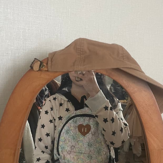 모리걸 빈티지 플라워 하트 백팩 🌸💚🤎