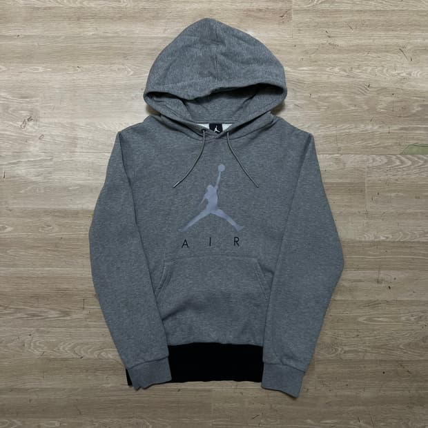 조던 에어 빅로고 남성 기모 후드티 [그레이] M/95