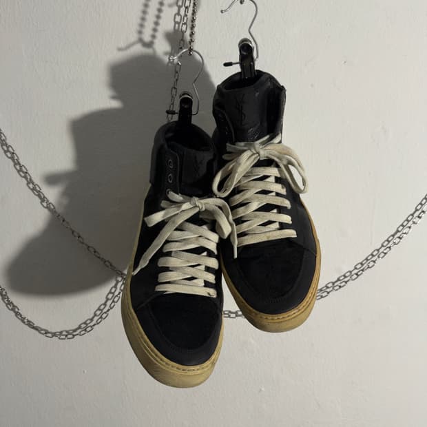 입생로랑 리브고슈 램스킨 하이탑 스니커즈