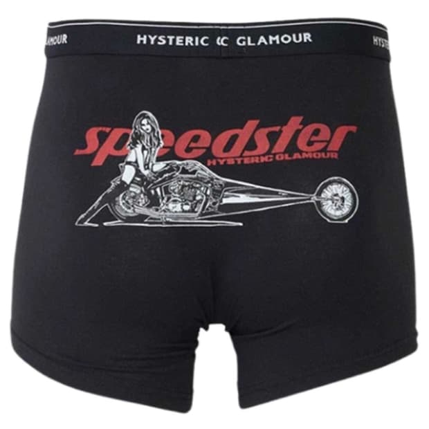 히스테릭 글래머 스피드스터 박서 브리프 블랙