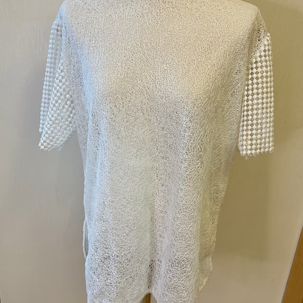 다이앤본퍼스텐버그 레이스 블라우스