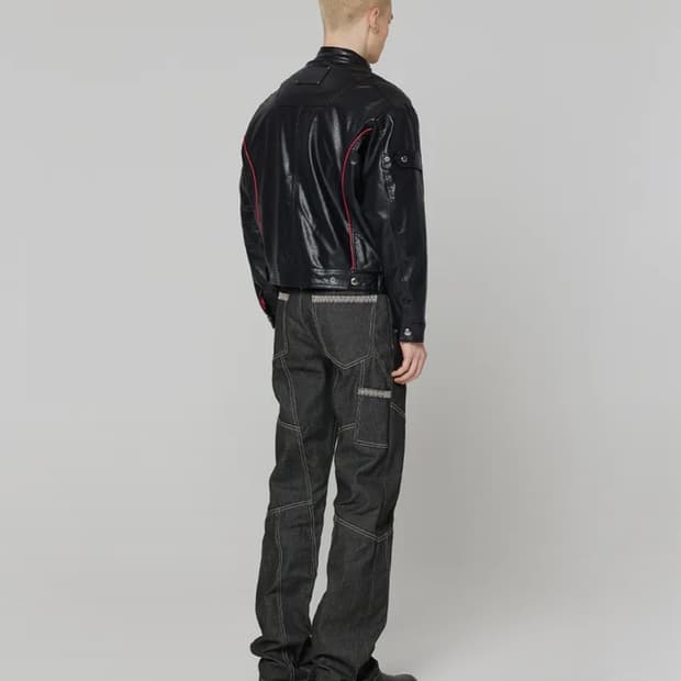 Maison mined semi wide denim