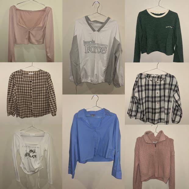 빈티지 옷 벼룩 긴팔모음