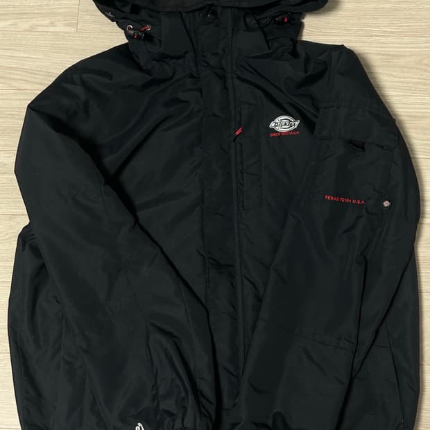 디키즈 블랙 바람막이 M
