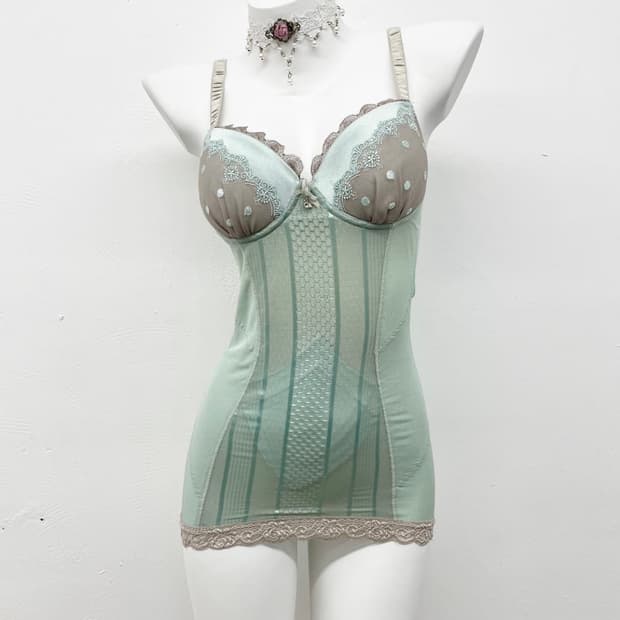 CHUGUMI Mint Fairy Dot Corset
