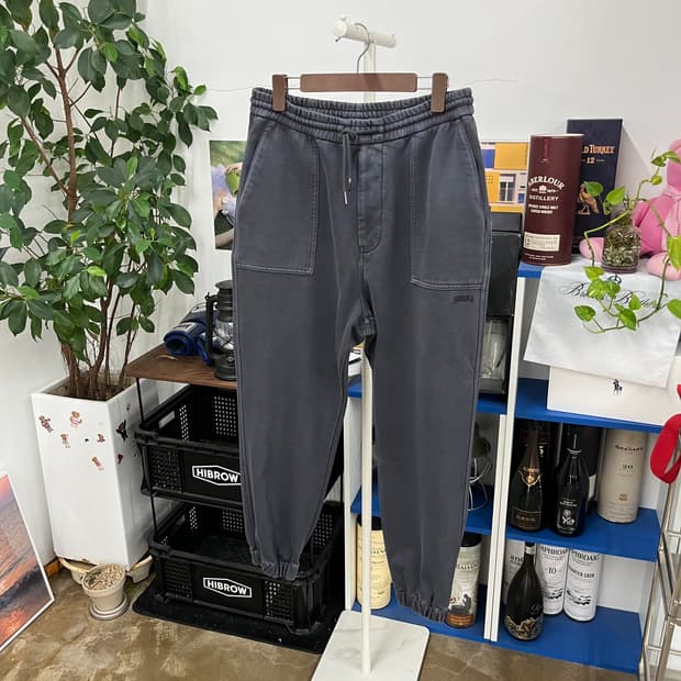 준지 피그먼트 조거팬츠 46